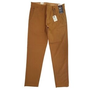 Levi's 502 Regular Taper Chino Pants Mens 32x32 Camel Tan Cotton Blend
